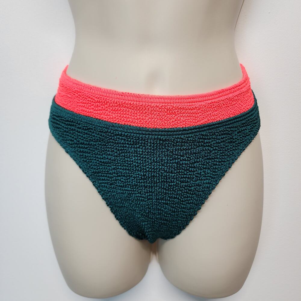 bond-eye Coral and Teal Bikini Bottom